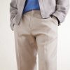 Straight-Leg Linen and Wool-Blend Trousers - CU Straight-Leg Linen and Wool-Blend Trousers - CU