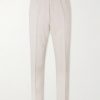 Straight-Leg Linen and Wool-Blend Trousers Straight-Leg Linen and Wool-Blend Trousers