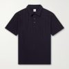 Organic Herringbone Cotton-Piqué Polo Shirt Organic Herringbone Cotton-Piqué Polo Shirt