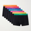 Three-Pack Stretch Organic Cotton-Blend Jersey Boxer Briefs Three-Pack Stretch Organic Cotton-Blend Jersey Boxer Briefs