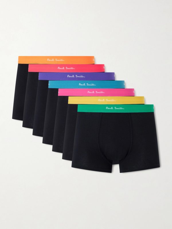Three-Pack Stretch Organic Cotton-Blend Jersey Boxer Briefs Three-Pack Stretch Organic Cotton-Blend Jersey Boxer Briefs
