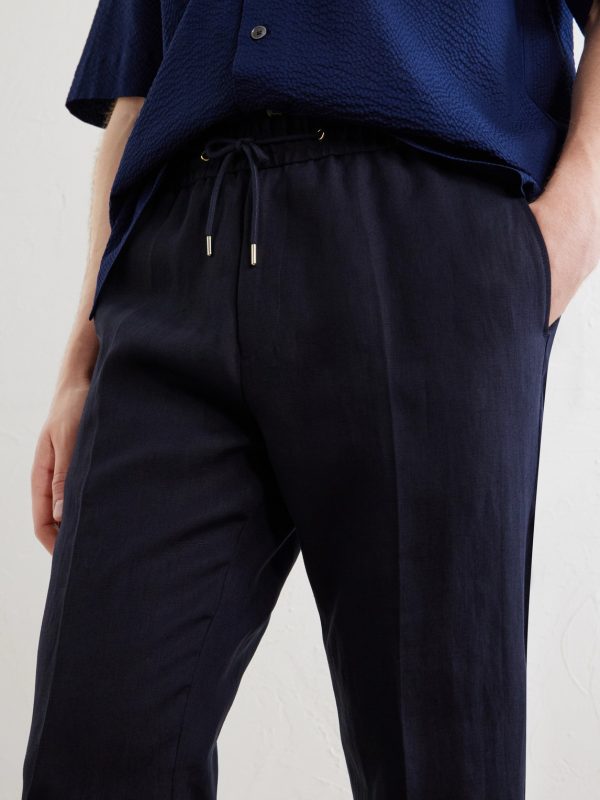 Straight-Leg Linen Trousers - CU Straight-Leg Linen Trousers - CU