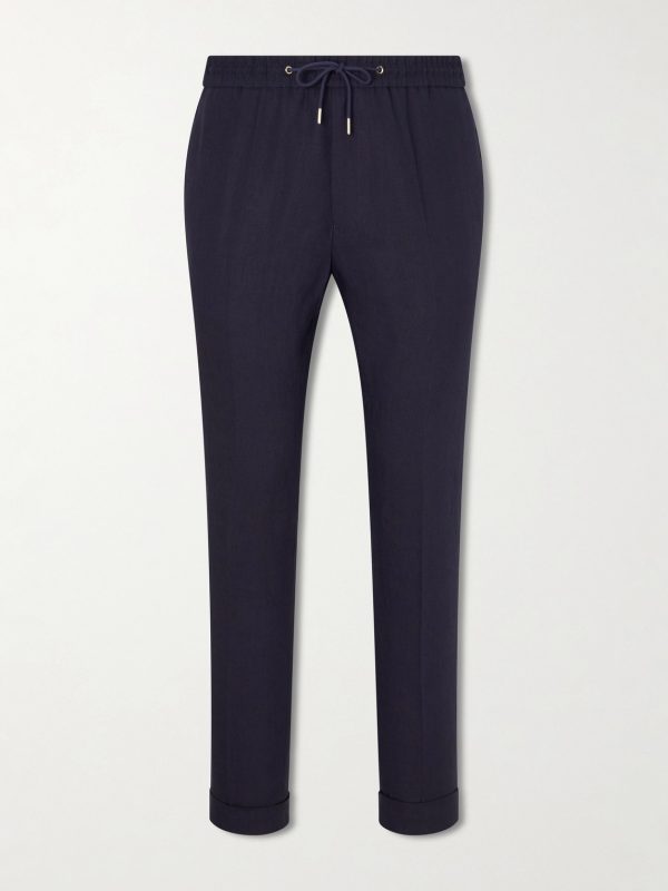 Straight-Leg Linen Trousers Straight-Leg Linen Trousers