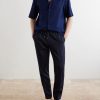 Straight-Leg Linen Trousers - OU Straight-Leg Linen Trousers - OU