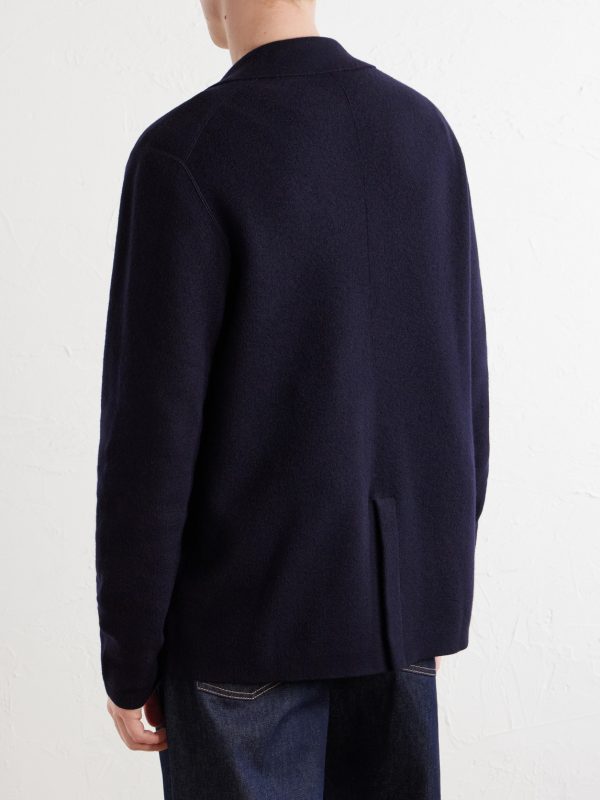 Knitted Merino Wool Blazer - BK