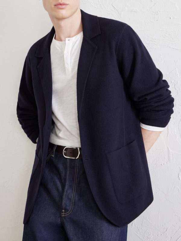 Knitted Merino Wool Blazer - CU