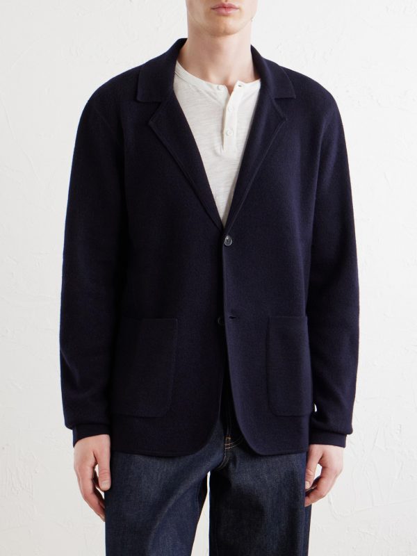 Knitted Merino Wool Blazer - FR