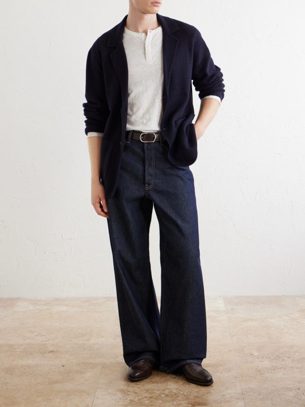 Knitted Merino Wool Blazer - OU