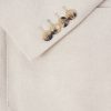 Double-Breasted Linen and Cotton-Blend Blazer - E1 Double-Breasted Linen and Cotton-Blend Blazer - E1