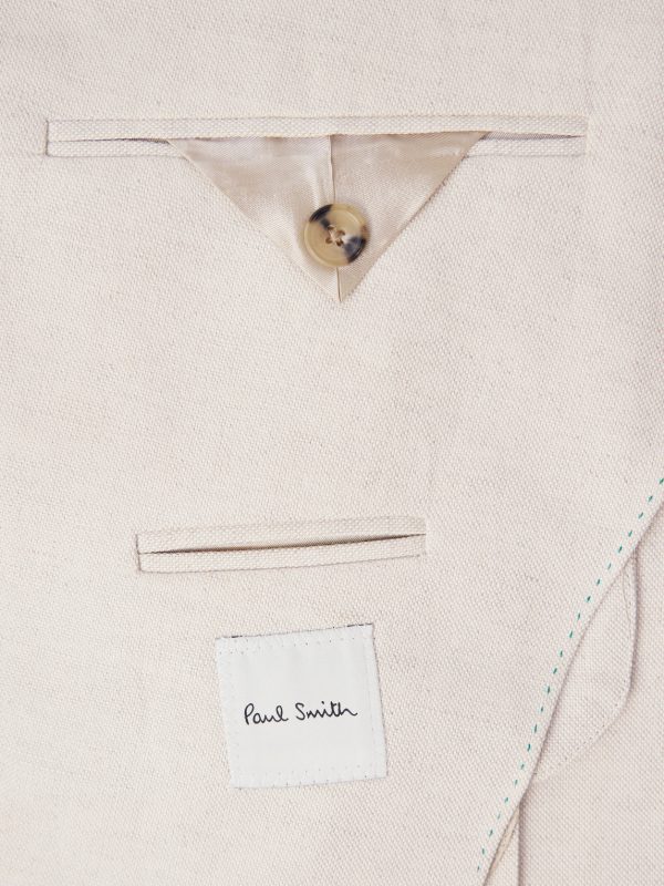 Double-Breasted Linen and Cotton-Blend Blazer - E2 Double-Breasted Linen and Cotton-Blend Blazer - E2