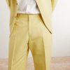 Straight-Leg Cotton and Linen-Blend Suit Trousers - CU Straight-Leg Cotton and Linen-Blend Suit Trousers - CU