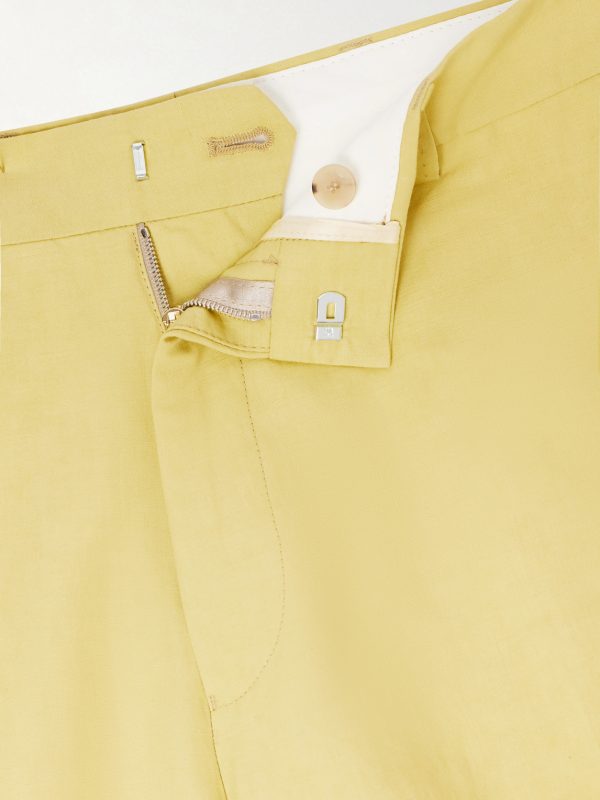 Straight-Leg Cotton and Linen-Blend Suit Trousers - E1 Straight-Leg Cotton and Linen-Blend Suit Trousers - E1