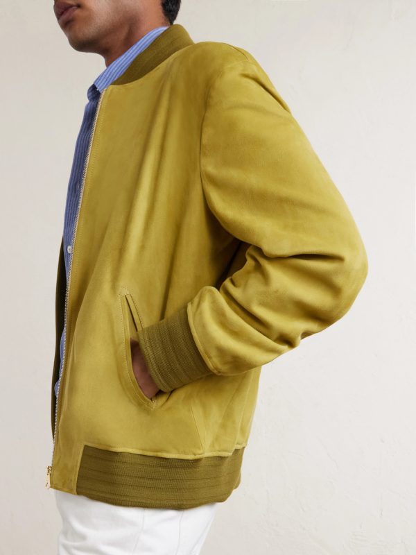 Suede Bomber Jacket - CU Suede Bomber Jacket - CU