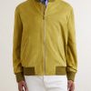 Suede Bomber Jacket - FR Suede Bomber Jacket - FR