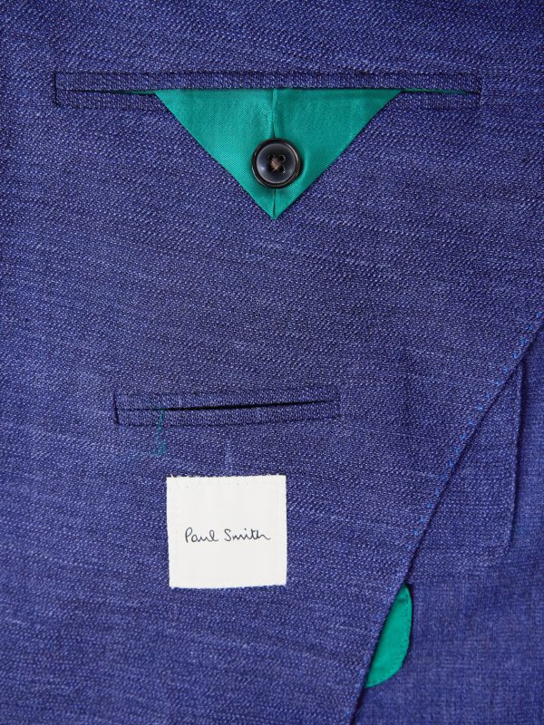 Wool, Linen and Silk-Blend Double-Breasted Blazer - E2 Wool, Linen and Silk-Blend Double-Breasted Blazer - E2