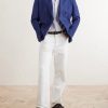 Wool, Linen and Silk-Blend Double-Breasted Blazer - OU Wool, Linen and Silk-Blend Double-Breasted Blazer - OU