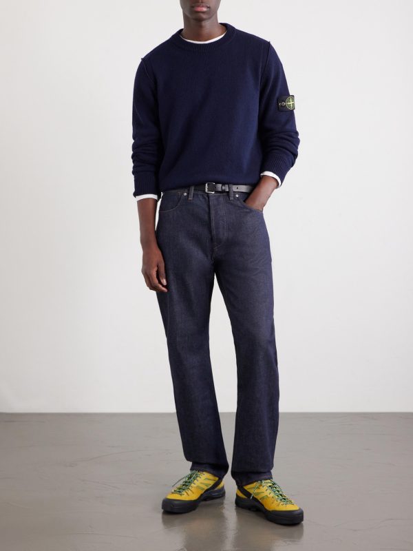 Logo-Appliquéd Wool-Blend Sweater - OU
