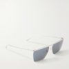 + Jil Sander Edition 2 Aviator-Style Gold-Tone Sunglasses - FR + Jil Sander Edition 2 Aviator-Style Gold-Tone Sunglasses - FR