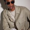 Clifton 58 Aviator-Style Silver-Tone Sunglasses - OU Clifton 58 Aviator-Style Silver-Tone Sunglasses - OU