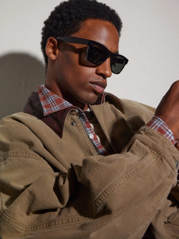N. 04 Sun Square-Frame Acetate Sunglasses - BK