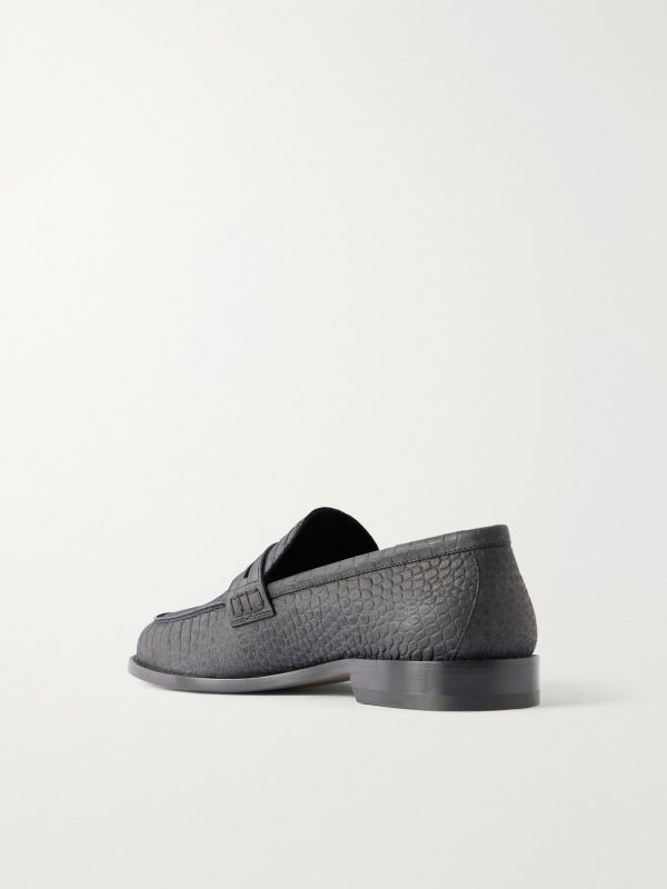 Perry Croc-Effect Nubuck Loafers - BK