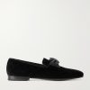 Rufus Bow-Detail Quilted Velvet Loafers Rufus Bow-Detail Quilted Velvet Loafers