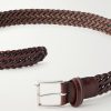 3.5cm Woven Leather Belt - E1