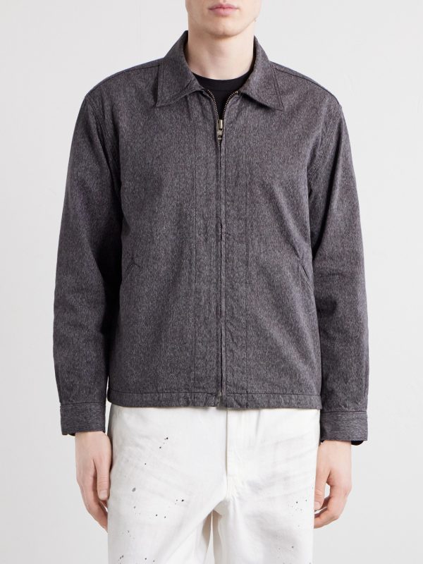 Mock Twist Denim Zip-Up Jacket - FR Mock Twist Denim Zip-Up Jacket - FR
