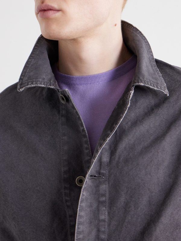 Tent Cloth Distressed Denim Chore Jacket - CU Tent Cloth Distressed Denim Chore Jacket - CU