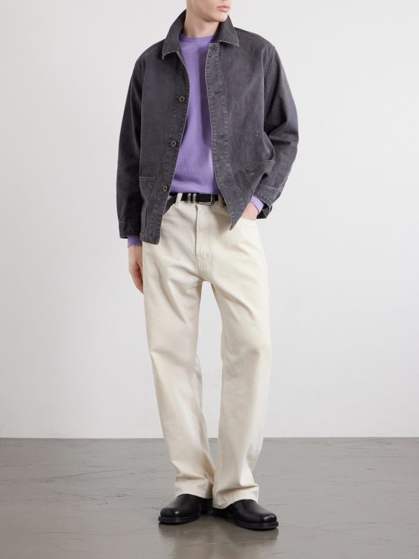 Tent Cloth Distressed Denim Chore Jacket - OU Tent Cloth Distressed Denim Chore Jacket - OU