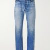 Dartford 1341-1101 Straight-Leg Distressed Selvedge Jeans