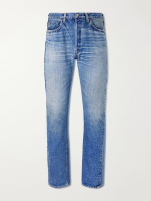Dartford 1341-1101 Straight-Leg Distressed Selvedge Jeans Dartford 1341-1101 Straight-Leg Distressed Selvedge Jeans