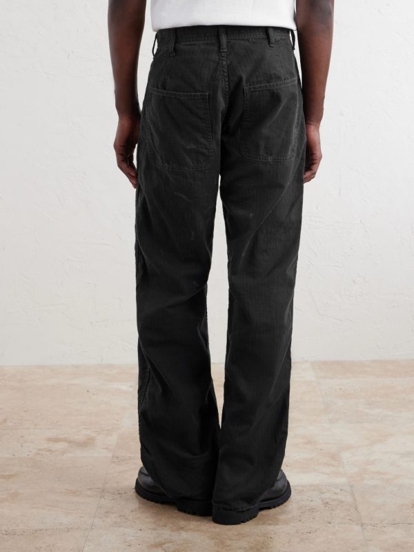 USN Seamen’s Straight-Leg Herringbone Trousers - BK USN Seamen’s Straight-Leg Herringbone Trousers - BK