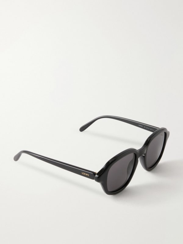 Slim Round Acetate Sunglasses - FR
