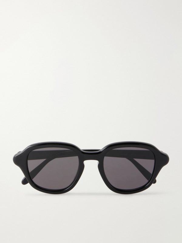 Slim Round Acetate Sunglasses