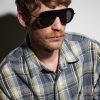 Slim Aviator-Style Acetate Sunglasses - BK