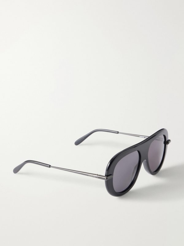 Slim Aviator-Style Acetate Sunglasses - FR