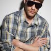 Slim Aviator-Style Acetate Sunglasses - OU