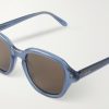 Slim Round Acetate Sunglasses - CU Slim Round Acetate Sunglasses - CU