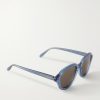 Slim Round Acetate Sunglasses - FR Slim Round Acetate Sunglasses - FR