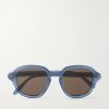 Slim Round Acetate Sunglasses Slim Round Acetate Sunglasses