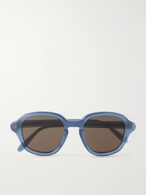 Slim Round Acetate Sunglasses