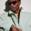 Slim Havana Rectangular Acetate Sunglasses - BK Slim Havana Rectangular Acetate Sunglasses - BK