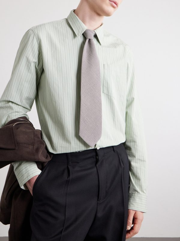 8cm -Knitted Cotton-Blend Tie - FR 8cm -Knitted Cotton-Blend Tie - FR