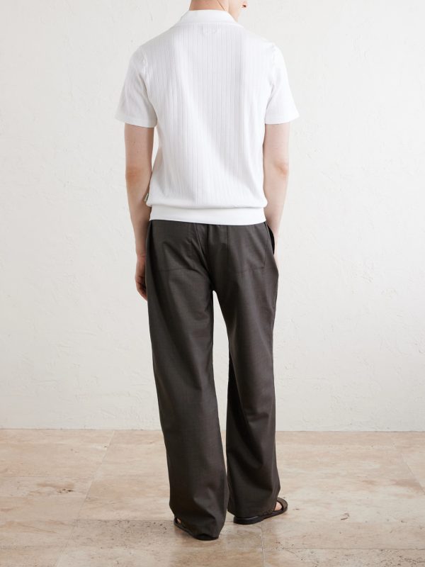 Westcott Open-Collar Organic Cotton Polo Shirt - BK Westcott Open-Collar Organic Cotton Polo Shirt - BK