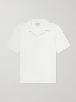 Westcott Open-Collar Organic Cotton Polo Shirt Westcott Open-Collar Organic Cotton Polo Shirt