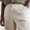 Cotton and Linen-Blend Drawstring Trousers - CU