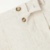Cotton and Linen-Blend Drawstring Trousers - E1