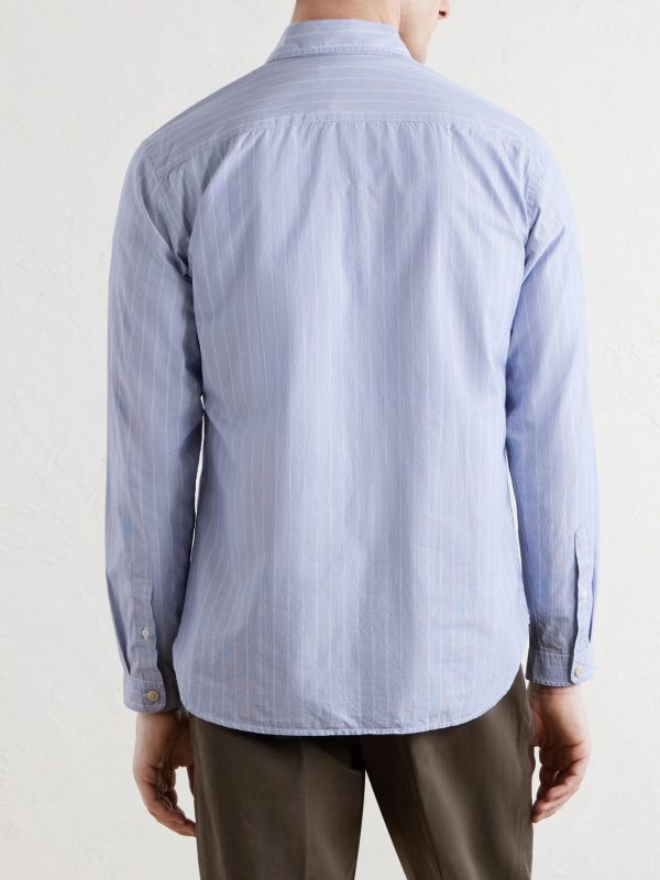 New York Special Striped Cotton-Poplin Shirt - BK