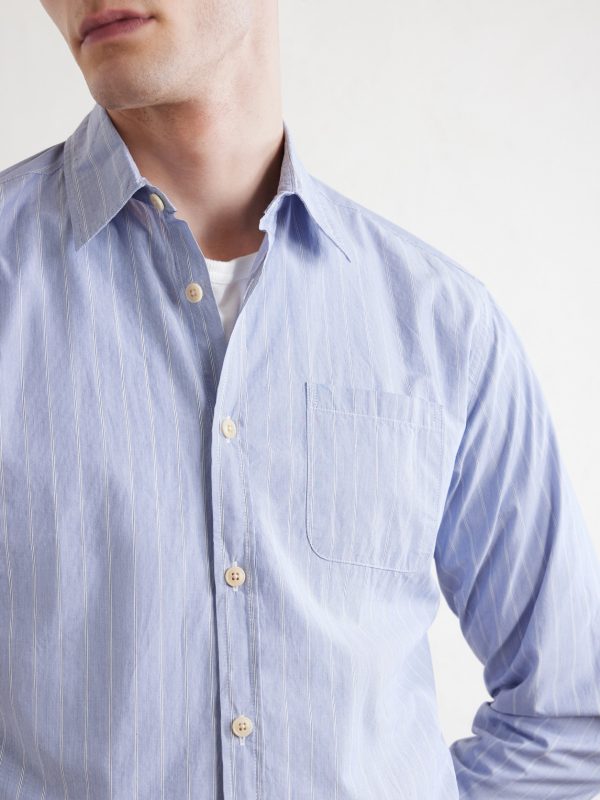 New York Special Striped Cotton-Poplin Shirt - CU